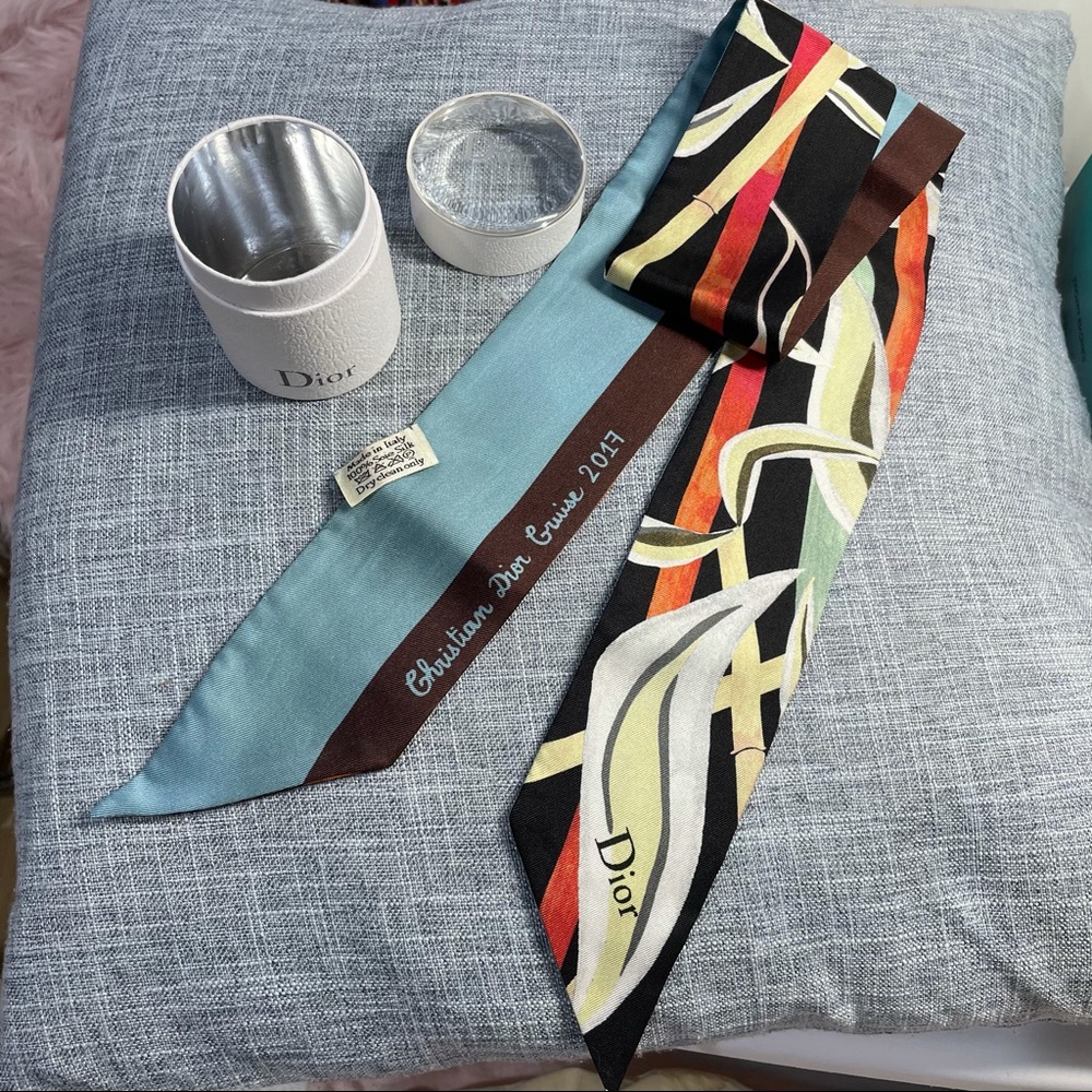 Dior silk twilly